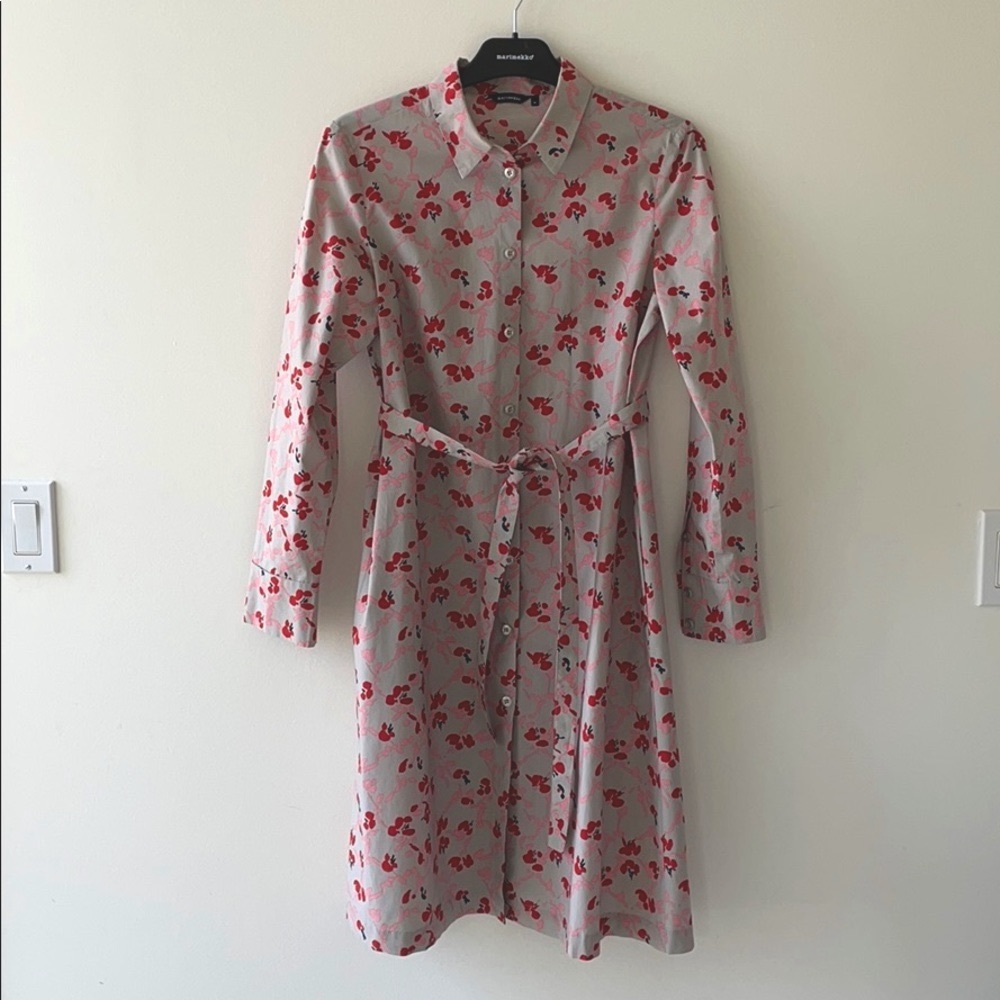Marimekko Trina Ruuturuutu Shirt Dress 36